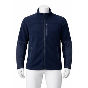 Orvis Fleece Jacket Men’s XL Blue Full Zip Outdoor Hiking Casual Warm Coat